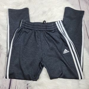Adidas Youth Pants Black 3 stripe  10/12